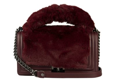 leather and faux fur